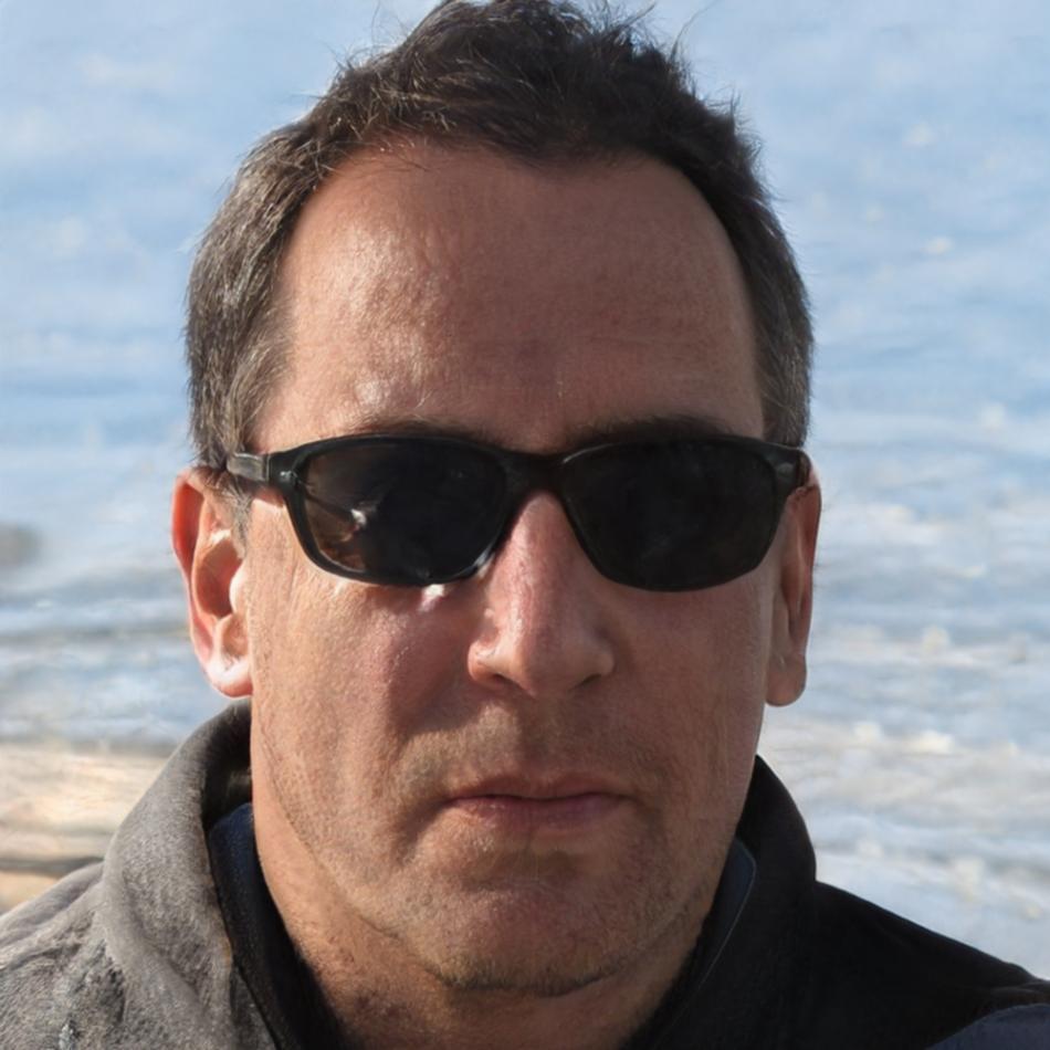 Roberto durante una sessione pratica